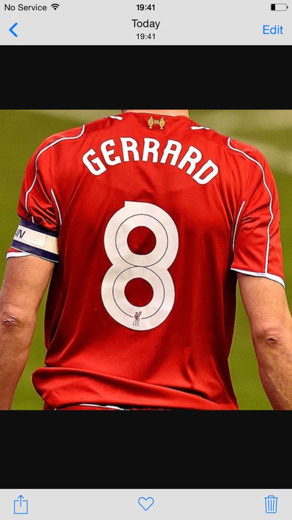 I know football clubs don't tend to do it but I'd like to see liverpool retire that number 8 shirt.