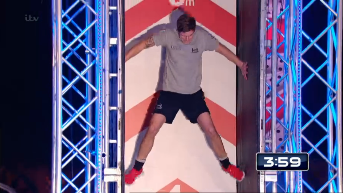 ITV's tweet image. The only way is up for Corbin on #NinjaWarriorUK! Great job!

#SuperSaturdays