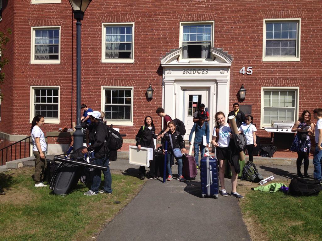 ScienceFairCYSF's tweet photo. Goodbye Bridges. Our home away from home for #cwsf2015 Thanks @UNB for your hospitality. http://t.co/W9k7H4HfFF