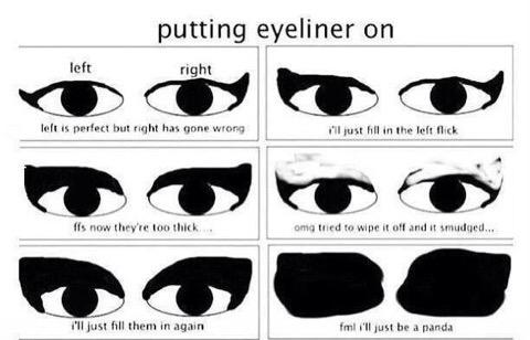 The saga of eyeliner