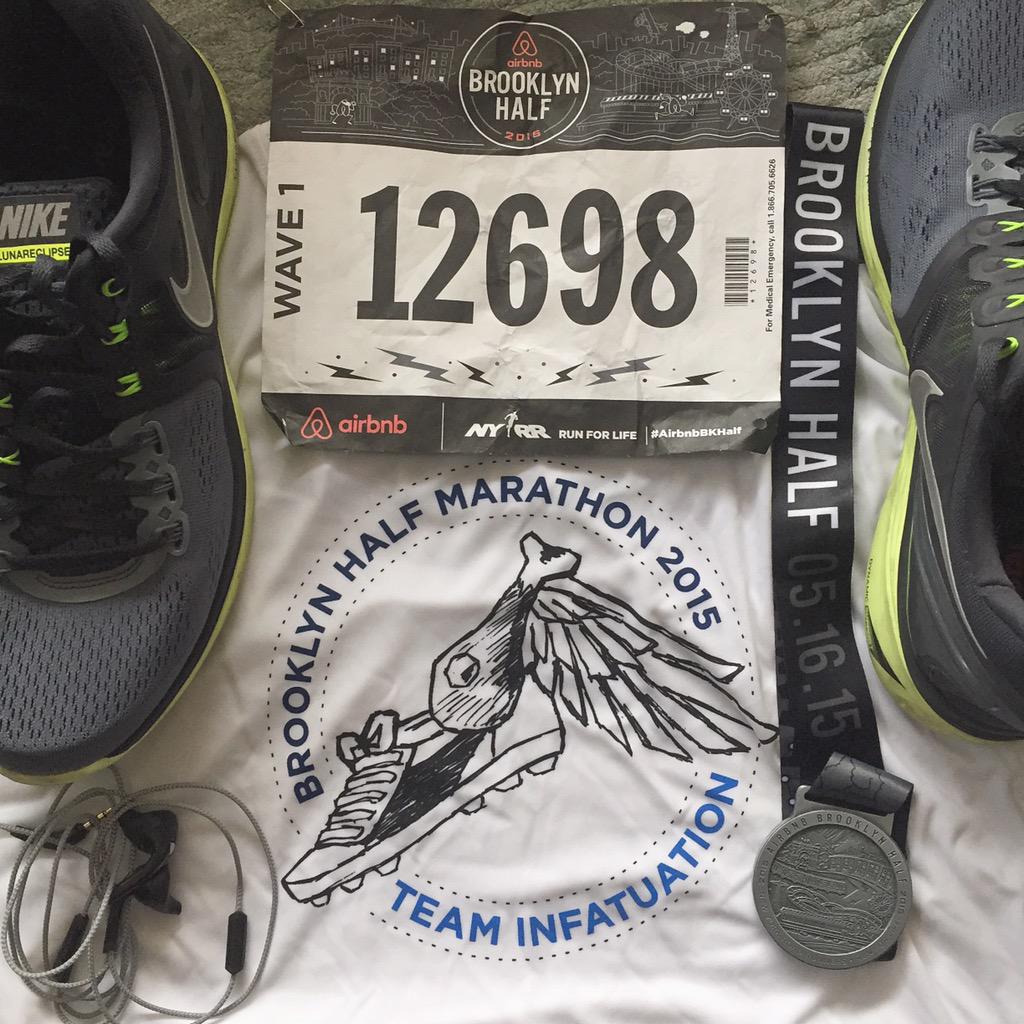 schmooey's tweet image. It was wet, &amp;amp; not exactly pretty, but Team #ATHLEEEEEATS went hard this morning. #AirbnbBKHalf