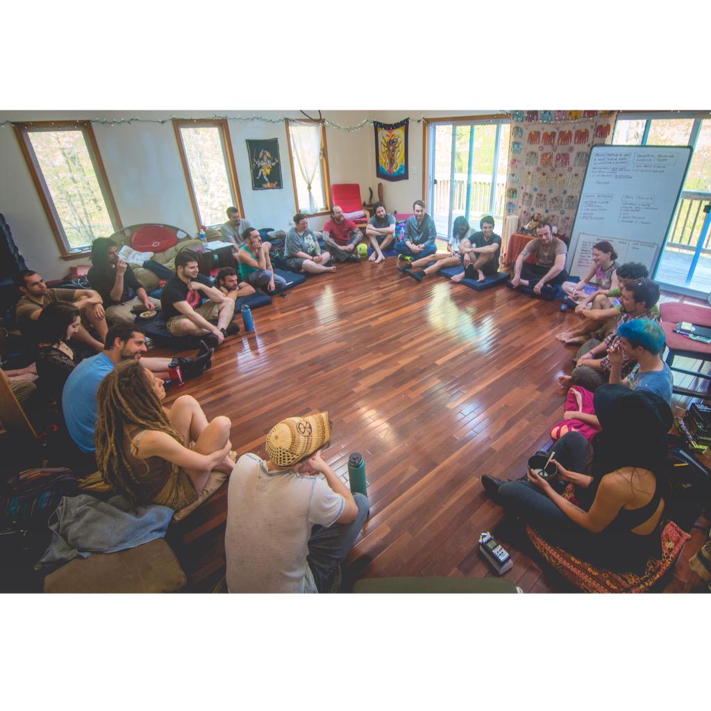 Fractaltribe's tweet photo. A peek into a #Fractaltribe crew meeting. This one was 5+ hours covering all aspects of #Fractalfest2015 weRexcited! http://t.co/Lg7rEVgpQy