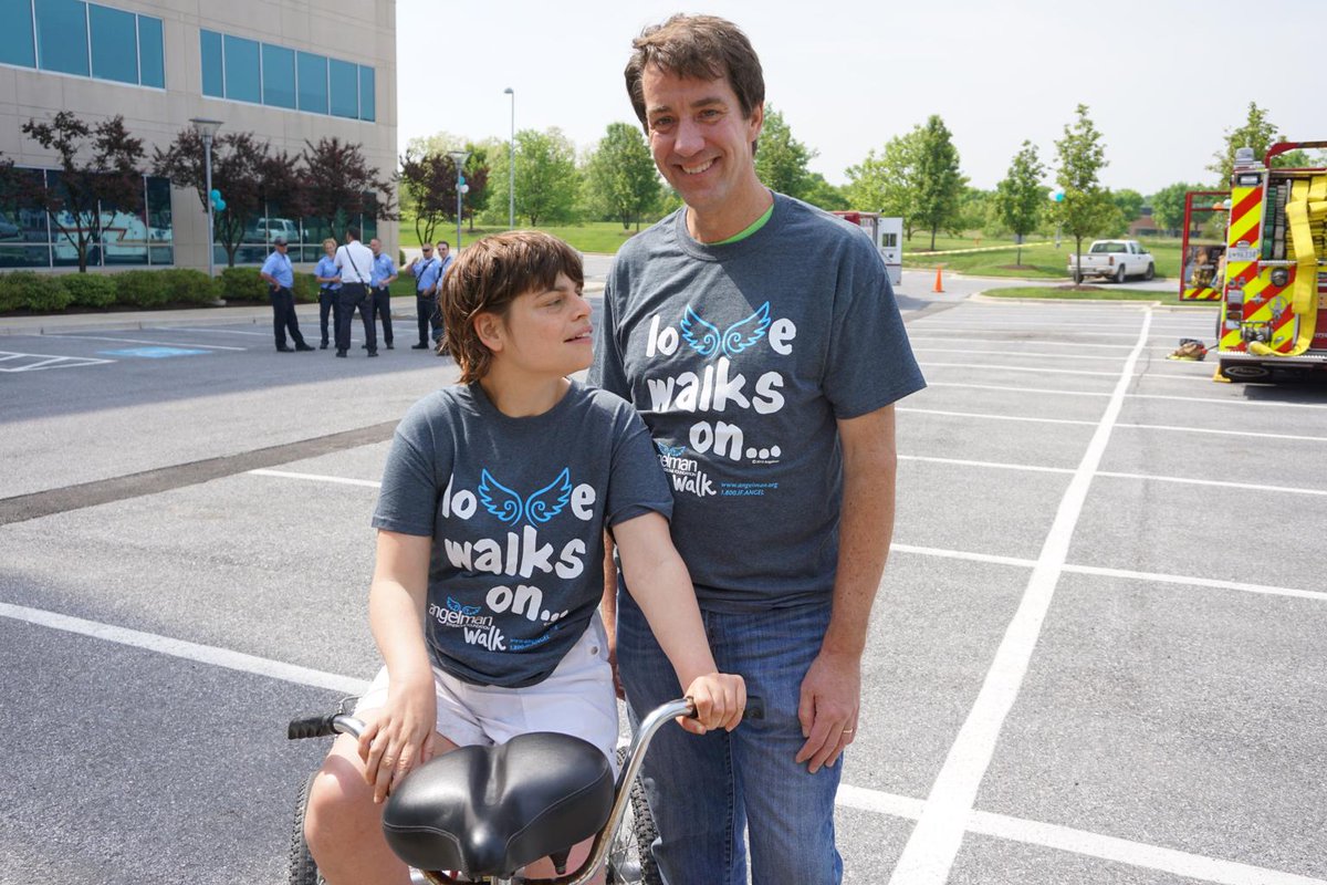AngelmanDC's tweet image. Angel Alex Battaglia, age 27 &amp;amp;  Dr. Christopher Austin, NCATS at the WDC Angelman Walk!
#WalkforAngelman