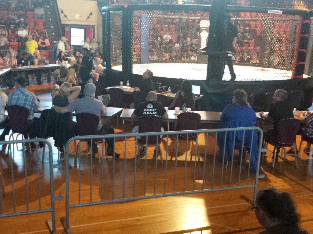 At the fights in Springfield MO, tonight!