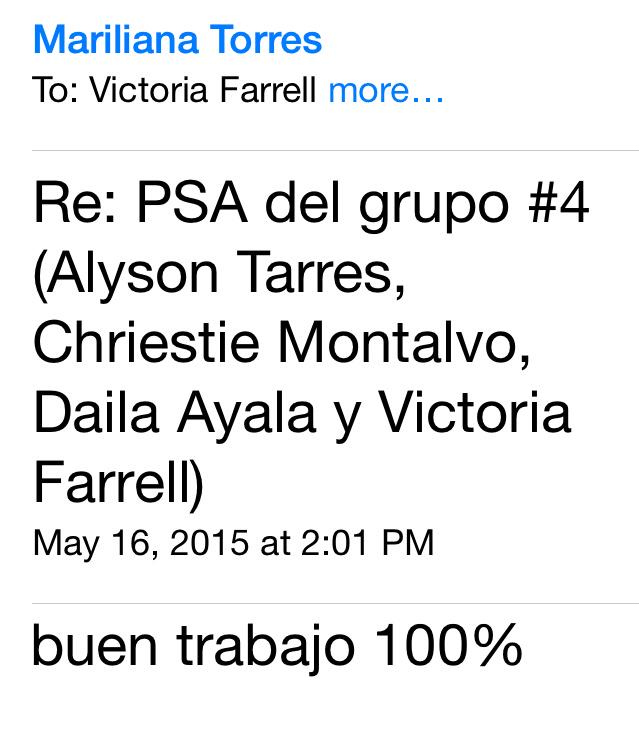 VictoriaLFarrel's tweet image. Todo el esfuerzo valió la pena! Trabajo final #PER427 #PRProductions @MarilianaTorres