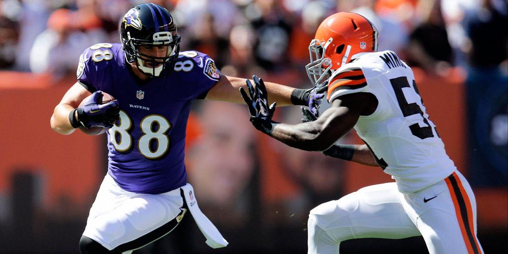 NFL's tweet photo. Showed signs of promise in '12.
But injuries set him back.

@Ravens TE working hard to return: http://t.co/7wG6uLx8xO http://t.co/zvuDw0d5V1