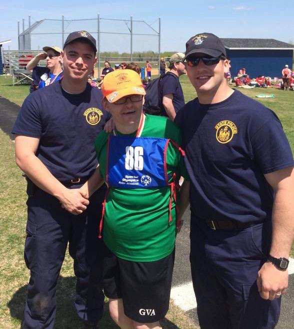 MEStatePolice's tweet photo. Troopers from Troops F &amp; K assisted with @SpecialOlympics games in Presque Isle on Friday. #MSP_F #MSP_K http://t.co/3Q1orZQAAt