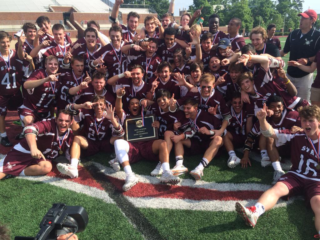 CBS19Sports's tweet photo. STAB wins state title with 11-1 win vs St. Christopher's. State champs chanting "Six seed," through celebration http://t.co/ZDG276dioX