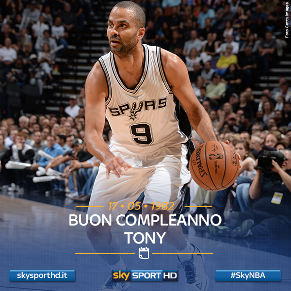 SkySport's tweet photo. Oggi compie 33 anni @tonyparker.
Il playmaker degli @spurs ha vinto 4 titoli NBA. #SkyNBA http://t.co/Kj4y5vSlJ8