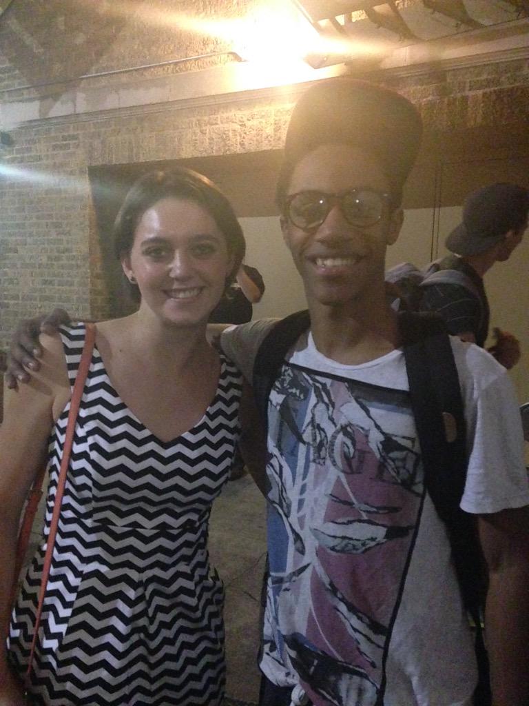 reaganseiler's tweet photo. My #NewsiesWeek with @DeMariusR_Copes and @DDeLuca15 such an amazing show! Many broken legs to the cast! http://t.co/P28xHltRZm