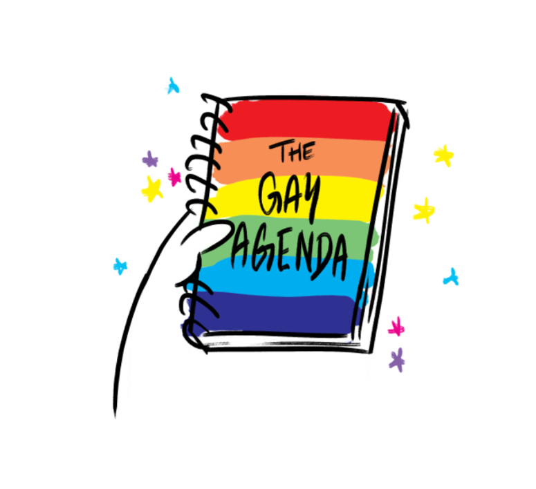 Gay agenda men's tank illuminated brew works