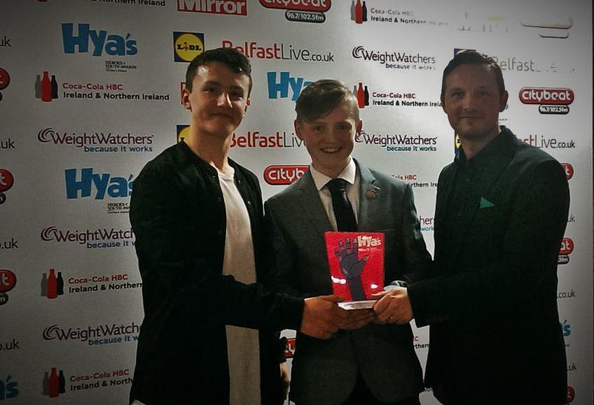 MattMcCreary2's tweet photo. Was honoured to present an award to @caldwelljs96 at last night @HeroesofYouth awards! We need more people like this. http://t.co/92GJ7K6NpI