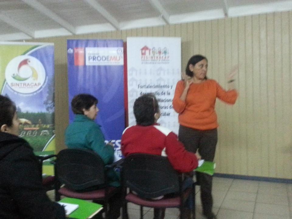 strafilaf's tweet photo. @solarolate Directora Nac Prodemu Pamela Farias expone en Taller Zonal-Santa Juana de Fesintracap http://t.co/etHZf9Z7fn