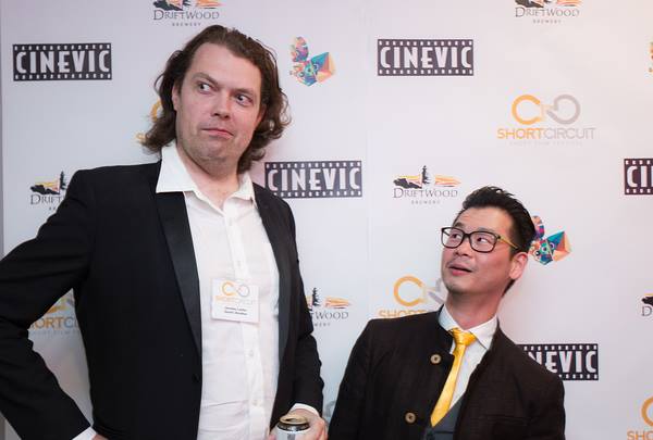 GordsBrother's tweet photo. Jeremy @B_MirrorFilms  &amp; Denver @djaxx at the Short Circuit #filmfestival! #yyjevents http://t.co/shauYhokuX