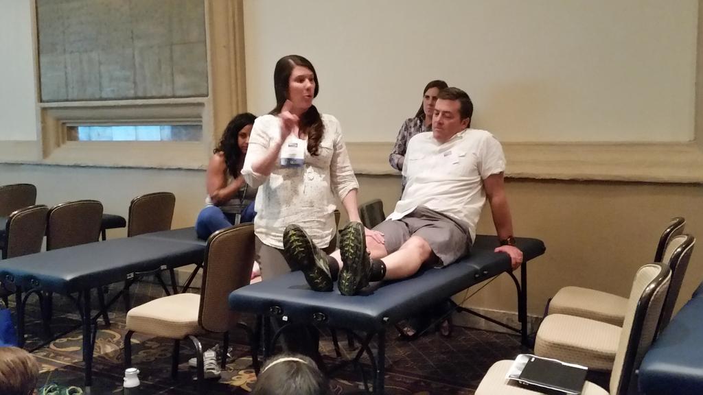 Great job with hands on demo <a href="/S_DiStasi/">Stephanie Di Stasi, PT, PhD</a>   #Ortho2015
