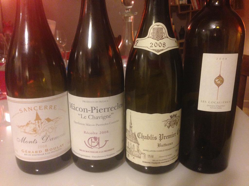 gloups70's tweet photo. Belle année 2008 #raveneau #gerardboulay @GuffensWine #chablis #sancerre #aupilhac http://t.co/jWIXRFipeB