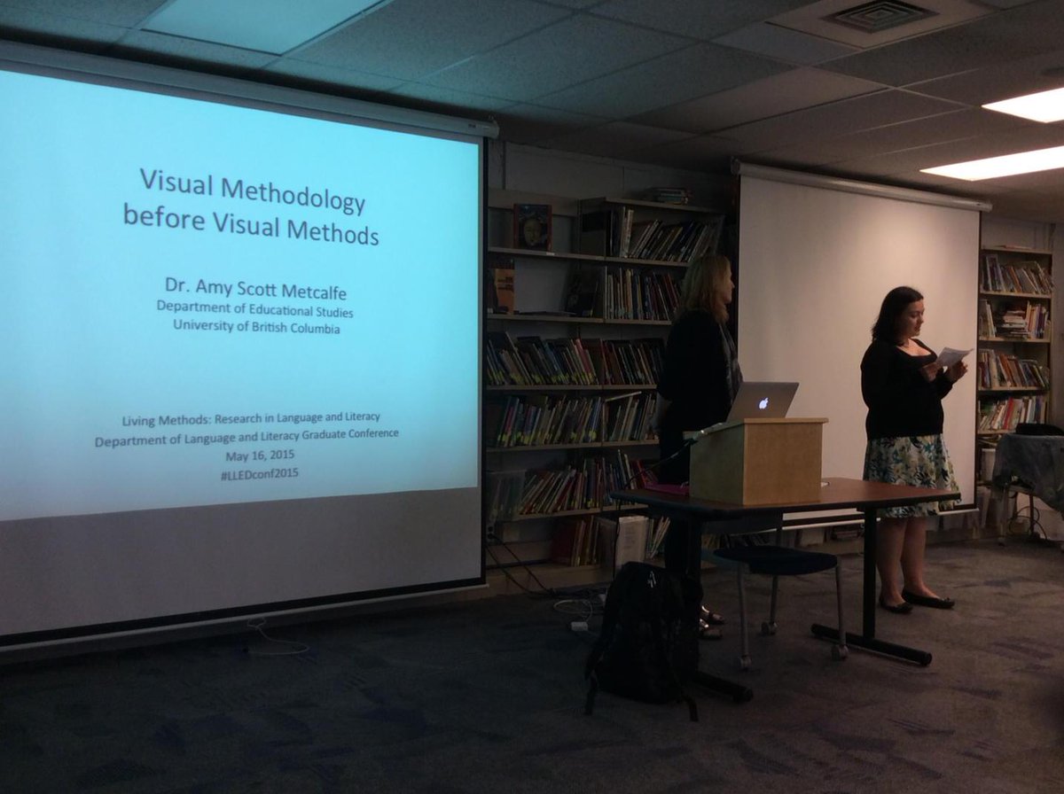 kstooshnov's tweet photo. #LLEDconf2015 Natalia wraps up GSC by introducing Amy Scott Metcaffe and her Visual Methodology keynote @LLED_grad http://t.co/tdSFdVpPe3