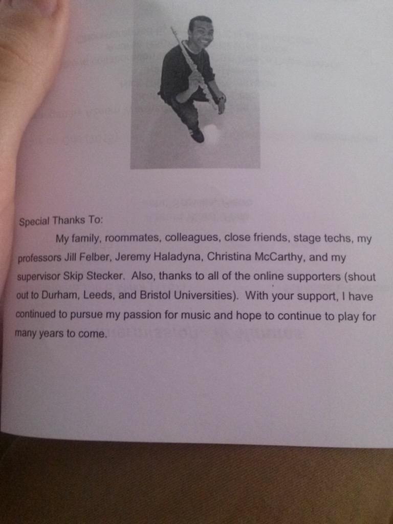 HarryBartlett23's tweet photo. It's been a pleasure #AzeemsFluteRecital #Azeem #azeemward http://t.co/HTlmvZotIb