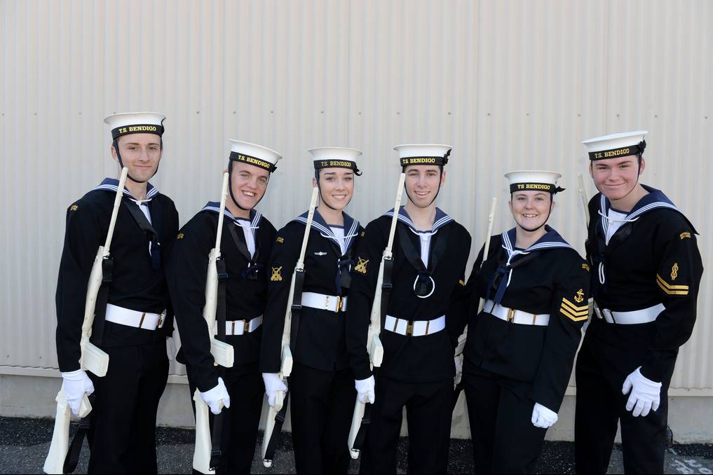 Australian PICTURES Australian Navy Cadets at TS Bendigo turn out for insp...