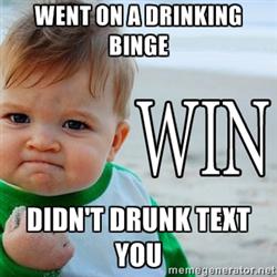 Success kid know what's up. #Drunktext #Intexticated