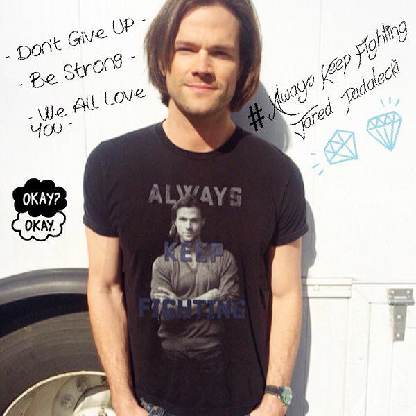 L16_Sara's tweet photo. @jarpad be Strong. Because things will get better. It may be stormy now, but it never rains forever. #jaredpadalecki http://t.co/DLhtFmeVo6