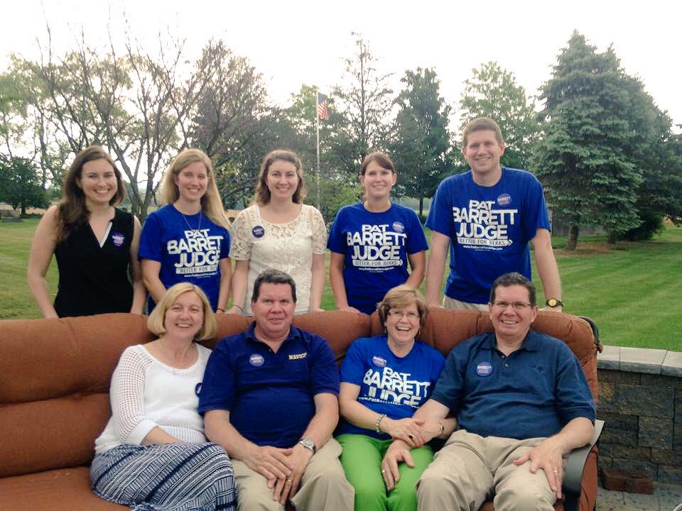 PatBarrettJudge's tweet photo. A benefit of running for Judge is spending time with family &amp; meeting supporters throughout the  county. #PBFJ http://t.co/zYTSJhVos5