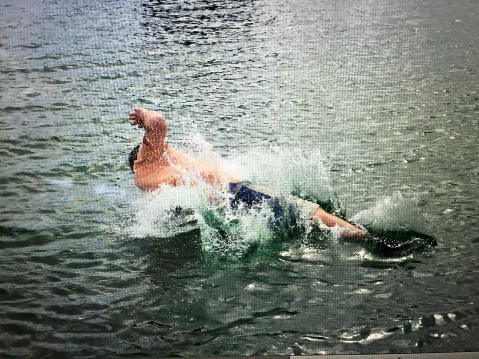 usaiomworlds's tweet photo. @42gbr takes the Victory plunge after his Convincing win at the 2015 @usaiomworlds http://t.co/JlkH2iFfB5