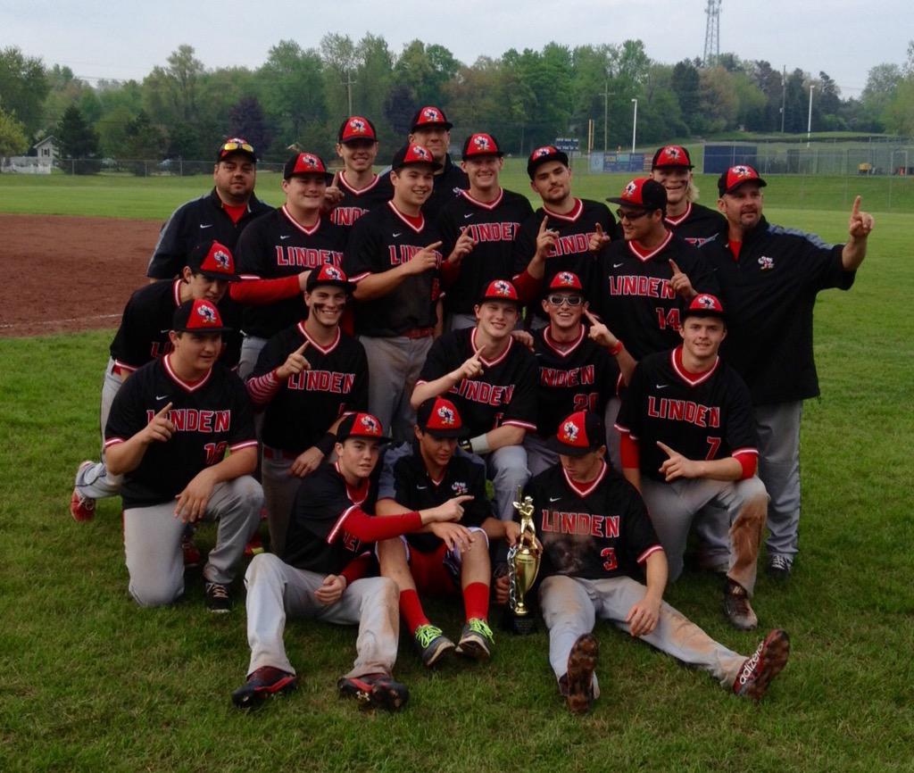 LindenBaseball's tweet photo. Clarkston Nathan Manuel Tournament Champions!  Beat Brandon 11-3. @LindenEagles @PBRMichigan http://t.co/FKKCs8XGAS