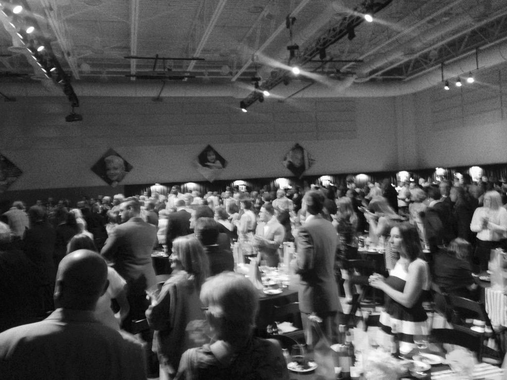 akidagain's tweet photo. Standing ovation in honor of 20 years helping kids and families! #AKidAgain #TimeOut2015 http://t.co/nfC70eUZiR