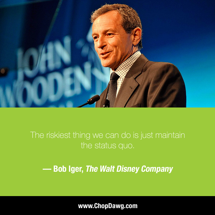 chop_dawg's tweet image. The riskiest thing we can do is just maintain the status quo. #Quote