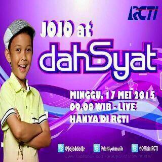 JojoIdolJr's tweet photo. Pagi abg kk Jofrenity,pagi ini Jojo ada di DAHSYAT lho,nonton y abg kk ku semuaaaaaaa @Official_MNCTV #jofrenity http://t.co/7L2p7Pob2R