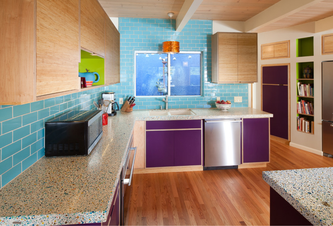 Color explosion in eclectic remodel, Saint Luis Obispo