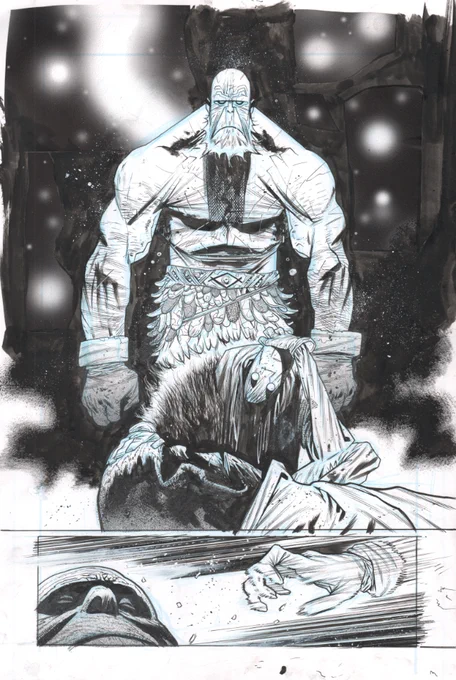 @DonalTDeLay Booyah. It's screen tones. I cut and stuck em' on there and inked around it. Not much to it! 