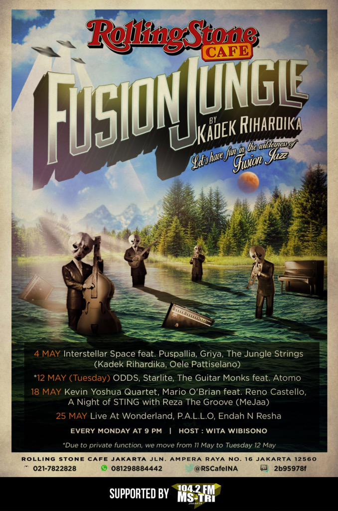 TONIGHT!! <a href="/thefusionjungle/">Fusion Jungle</a> <a href="/kadekrihardika/">Kadek Rihardika</a> at @RSCafeINA w/  <a href="/LAW_music/">Live at Wonderland</a> <a href="/PALLOfficial/">PALLO</a>  <a href="/EndahNRhesa/">Endah N Rhesa | endahnrhesa.tez</a>