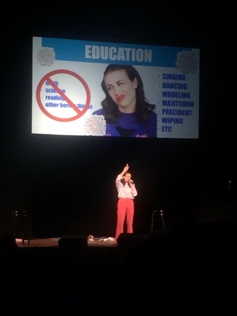 Namzuged's tweet photo. This is why #MirandaForPrecedent should be a thing. #MirandaSingsOakland @MirandaSings http://t.co/XdmjNbrfsz
