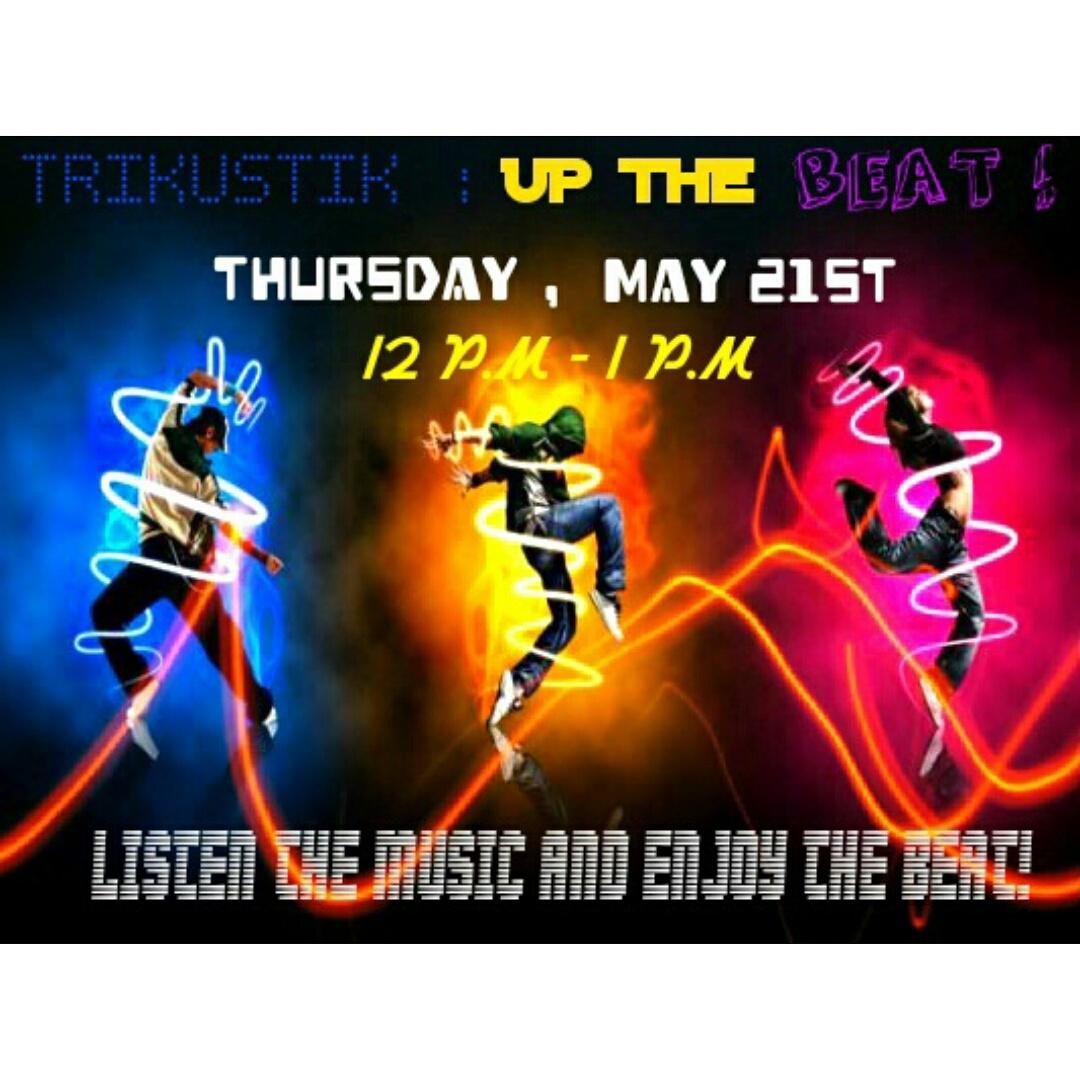 Ayo datang dan rasakan ke-HACEPAN kita di TRIKUSTIK UP THE BEAT kamis ini tanggal 21 Mei di Panggung Ormawa!