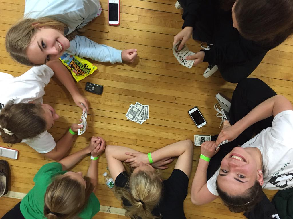 pvhsecho's tweet photo. Serious cards breaking out while waiting out the storm. #pvprovide http://t.co/VEBqunQucO