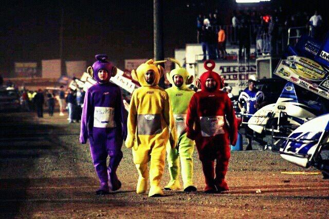 RussellHaller's tweet photo. @t2media @knoxvilleraces thank you guys for the shout out!! Awesome!! #Teletubbies http://t.co/o86Pkw8JFT