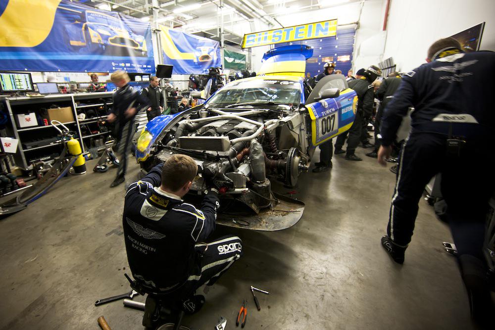 AMR_Official's tweet photo. It is testament to the strength of our cars and the passion and experience of our team to get #007 back out so fast. http://t.co/Imz0ZpbDHD