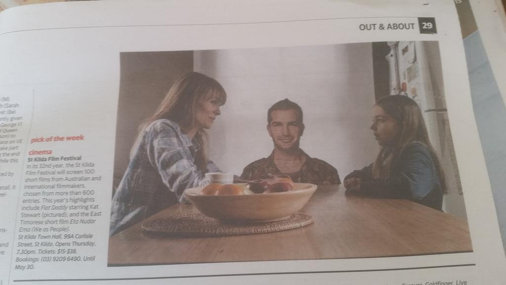 ModaFilm's tweet image. You can also see Matt Holcombs Flat Daddy mentioned in the out &amp;amp; about section of The Australian as Pick of the week!