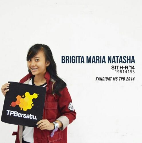 Hallo! Ini Brigita kandidat MS TPB perwakilan SITH-R. Penasaran? Yuk <a href="/SITH_ITB2014/">Cerva Imperator</a> #siapsiapbersatu