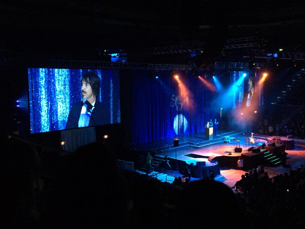 snedesai's tweet image. "I love words " - Anthony Kiedis receiving Gershwin award #SpringSing2015 @elliottdesai