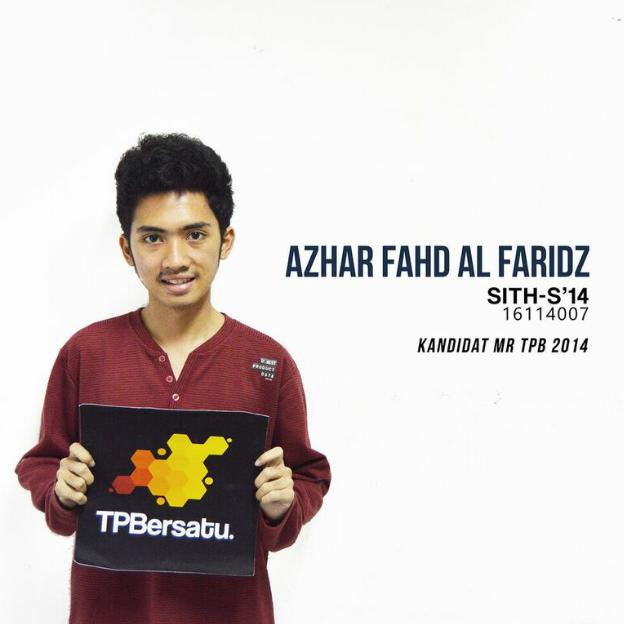 Kalo yang ini Azhar perwakitan SITH-S untuk kandidat Mr TPB nih! Jangan  lupa dukung! <a href="/SITH_ITB2014/">Cerva Imperator</a> #siapsiapbersatu
