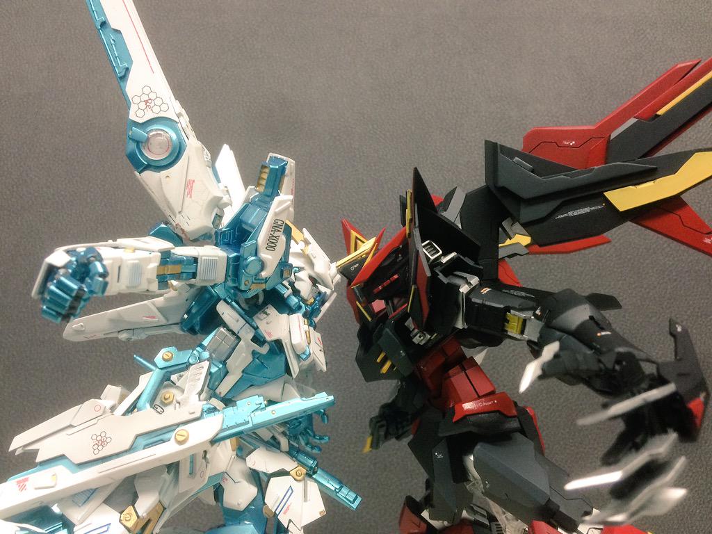 Re Ta Alc Gna X000ガンダムスペランツァ Mgストライクをベースに今自分のできることを全て注ぎ込み制作しました スペランツァとはイタリア語で奇跡とい意味です エクシリオとのぶんどどとても楽しかったです Http T Co P3f87kbqbn