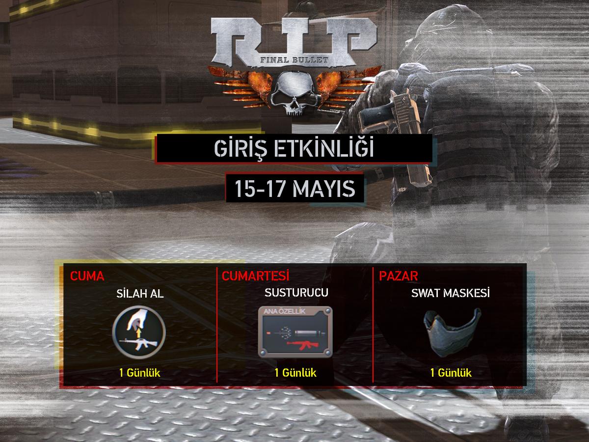 ripfinalbullet's tweet photo. 15, 16, ve 17 Mayıs tarihlerinde RIP'le, hediyeleri kap!

http://t.co/9uZAmsDlCT http://t.co/qw3oW2uiQo