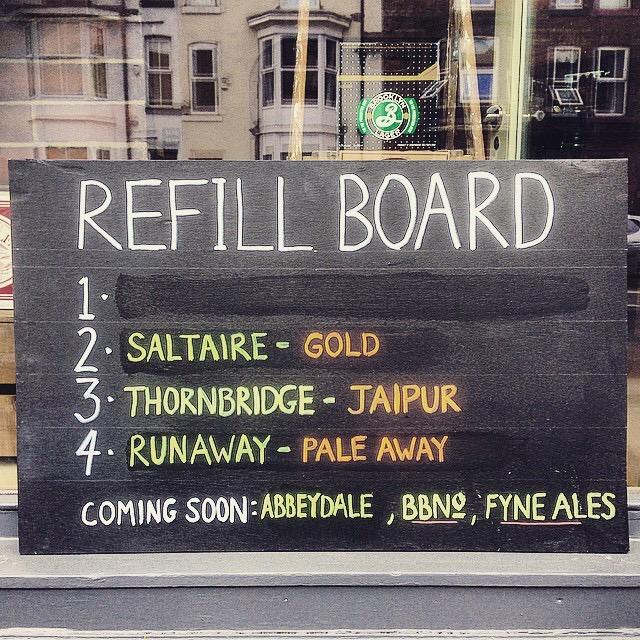 HelpSheffield's tweet photo. We like this #Beer #Recycling idea at @turnersbeer Cuts down on bottles. Abbeydale Road if you are wondering. http://t.co/pwI0IbasxE