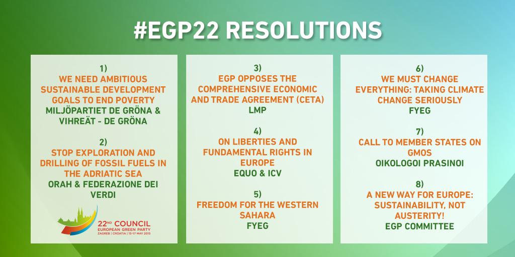 yjadot's tweet photo. Les résolutions adoptées par le Conseil des @europeangreens #EGP22 sont en ligne http://t.co/xeQvpSJE2V http://t.co/RIbAfoI1Gu