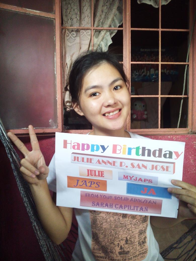 Happy Happy Happy Birthday My Idol,My love,My Inspiration Julie Anne San Jose               