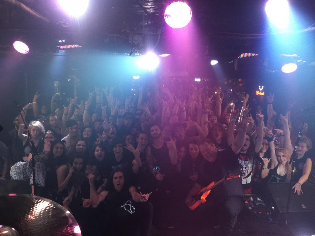 spencerink's tweet photo. Fort Worth TX u guys KILLED it tonight for the @ICENINEKILLS #IXLivesTour πππππππππ http://t.co/kBZx9FOsO2