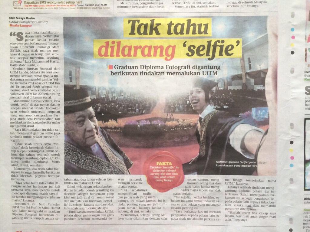 therafeq's tweet photo. Kadang kadang media Malaysia ni yang suka viralkan benda yang remeh. So apa ni @hmetromy? Nak jawab apa dgn bdk ni? http://t.co/yepRhBRcCH